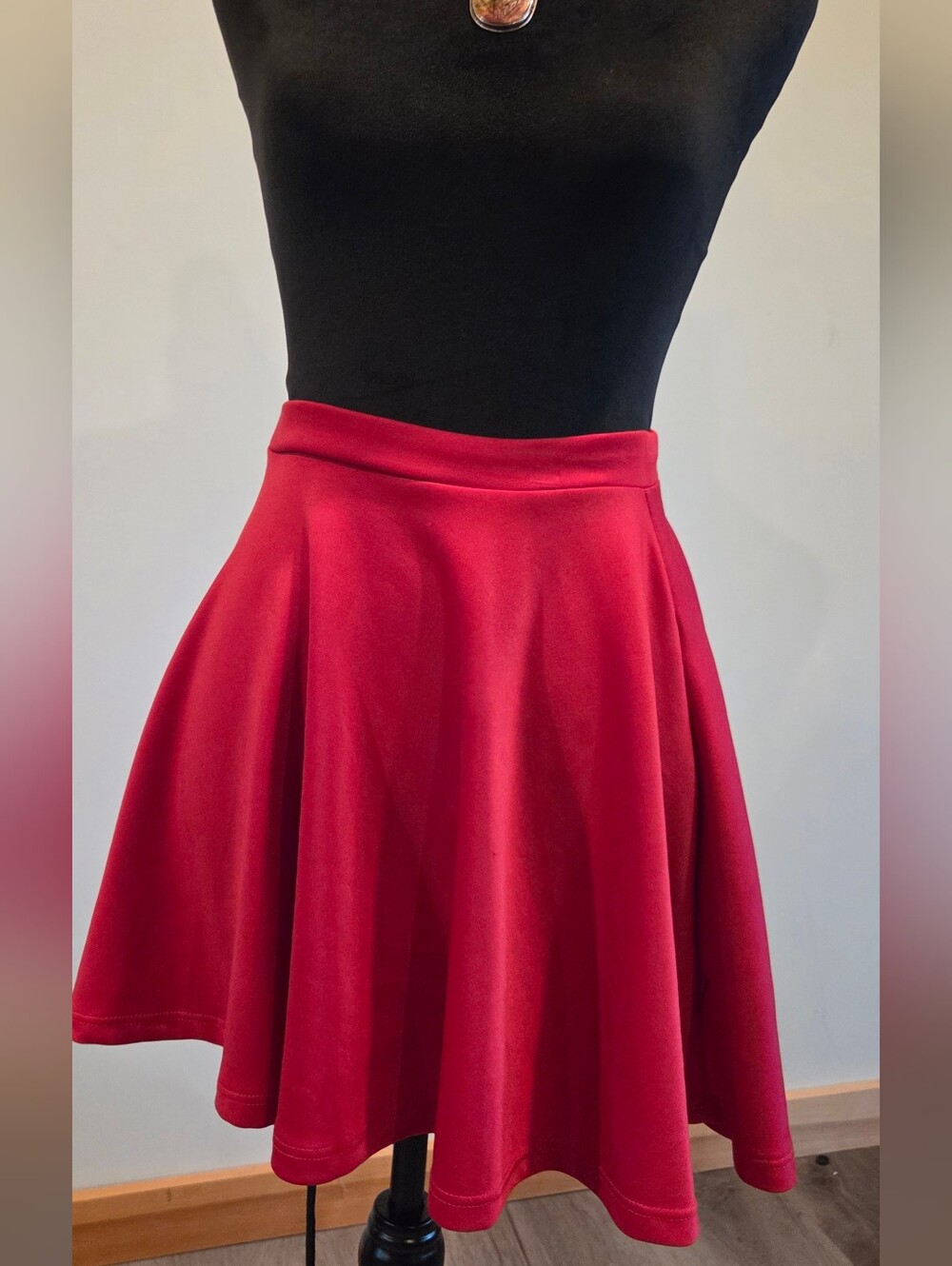 Women's Red Circle Skirt by